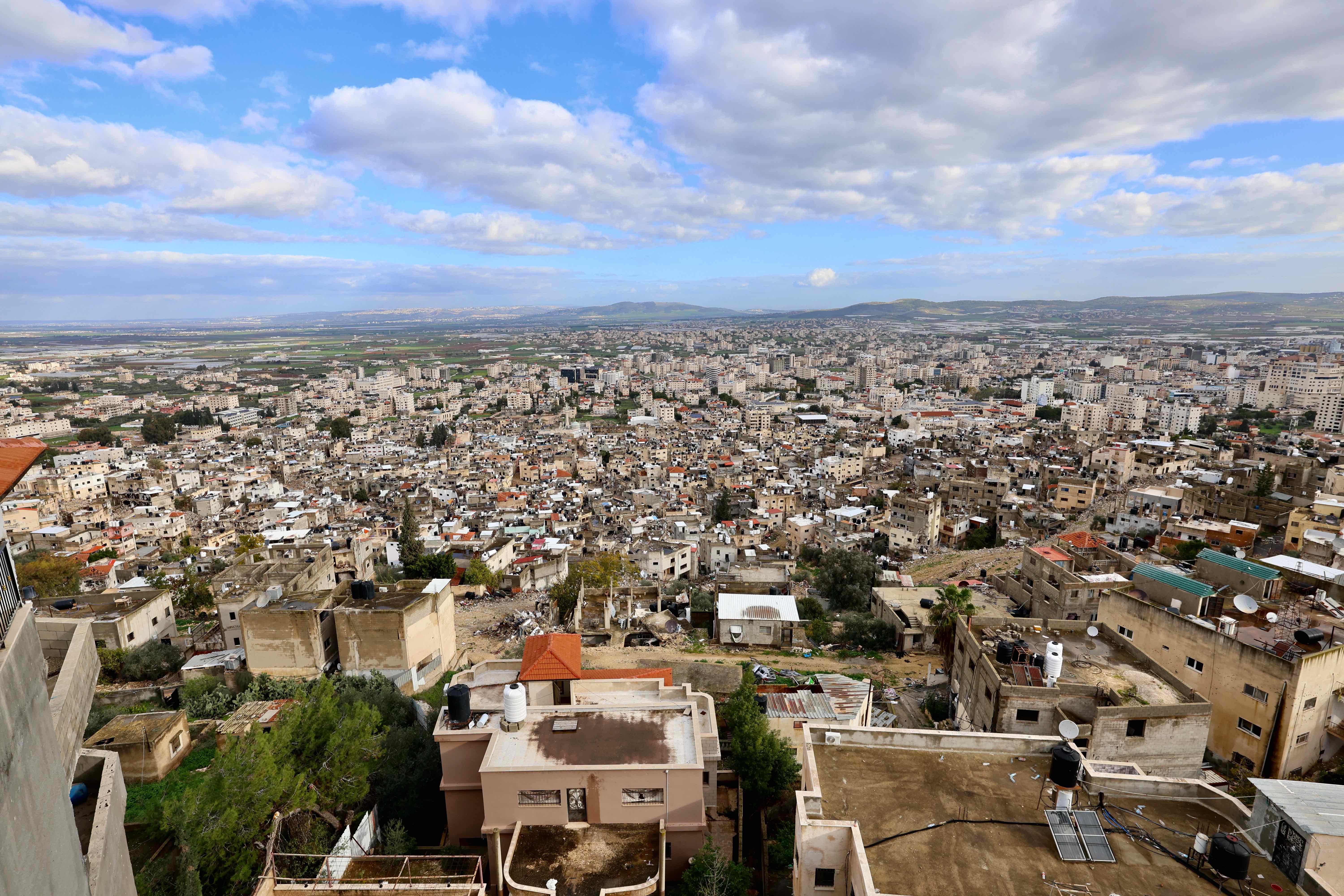 A view of Jenin in northern Samaria on Jan. 14, 2026. Photo by Oren Cohen/Flash90.