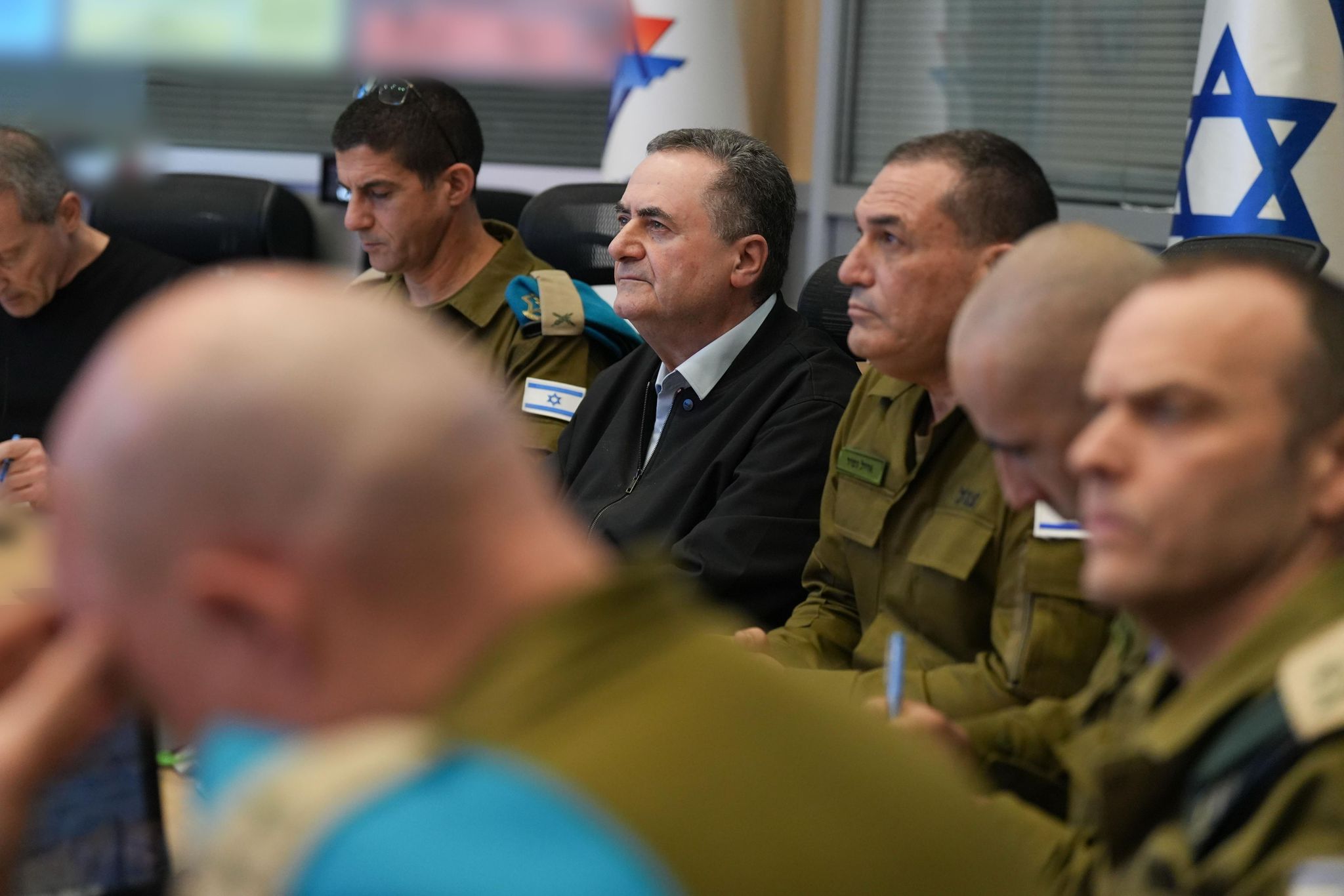 Defense Minister Israel Katz and IDF Chief of Staff Lt. Gen. Eyal Zamir attend a situation assessment at the Defense Ministry in Tel Aviv, March 25, 2026. Photo by Elad Malka/Israel Ministry of Defense.