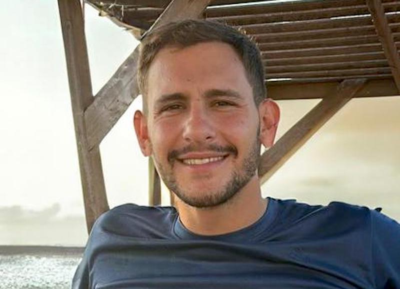 The last photograph of IDF Capt. Daniel Perez, 22, taken at 6 p.m. on Oct. 6, 2023, close to his base in southern Israel. Credit: Courtesy.