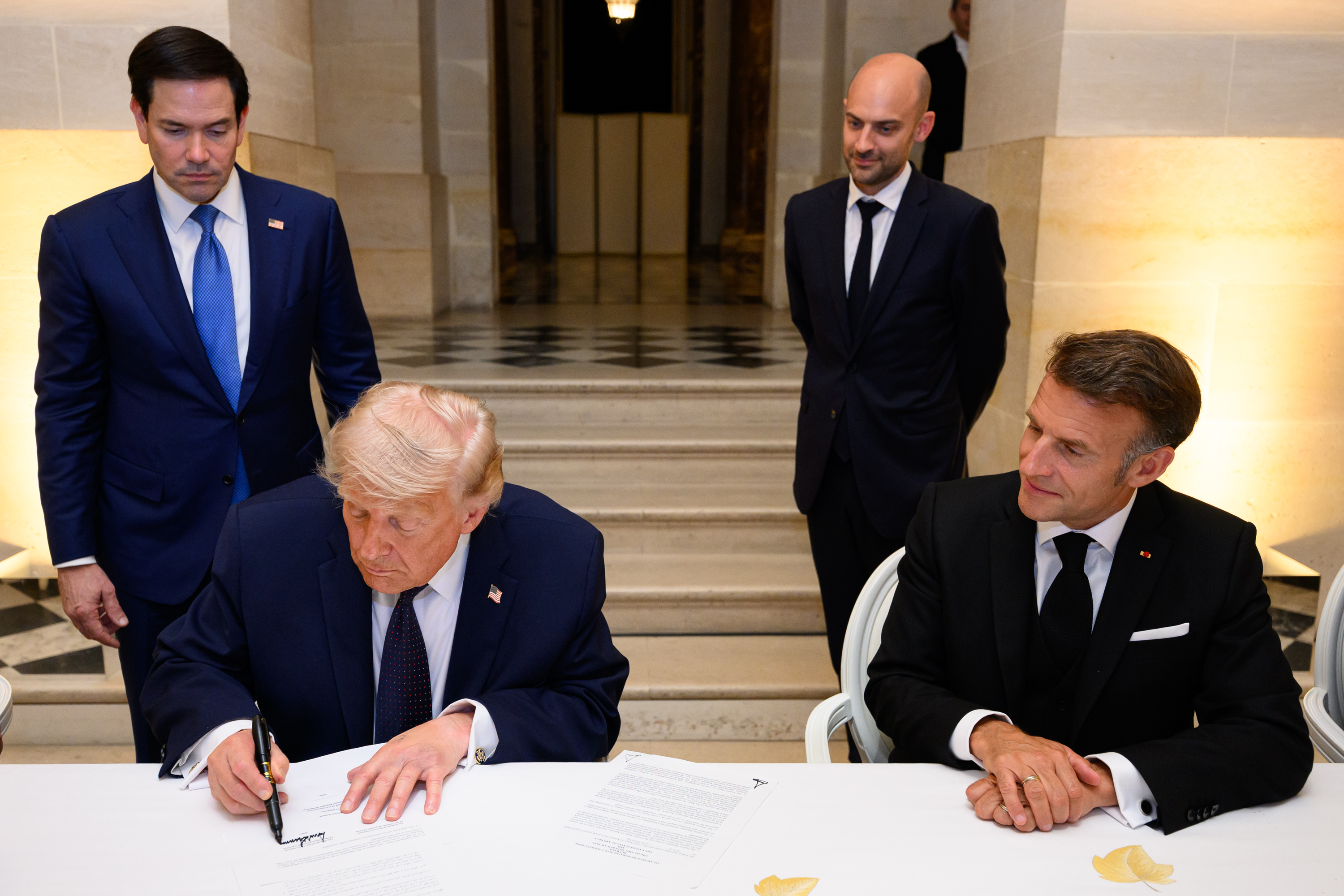 Trump Versailles Iran agreement MoU