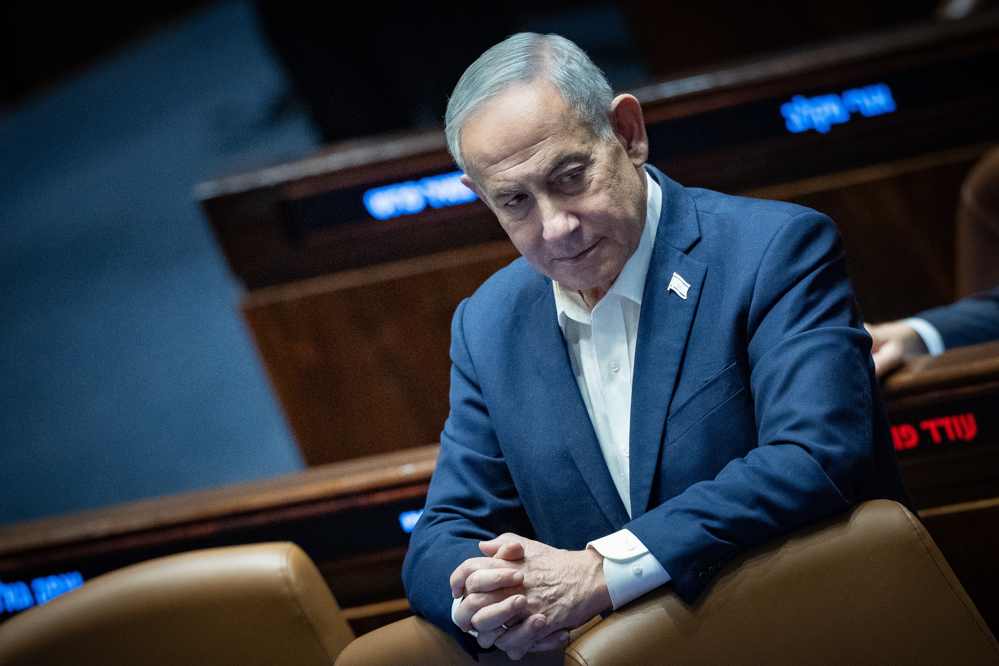 Israeli Prime Minister Benjamin Netanyahu at the Knesset