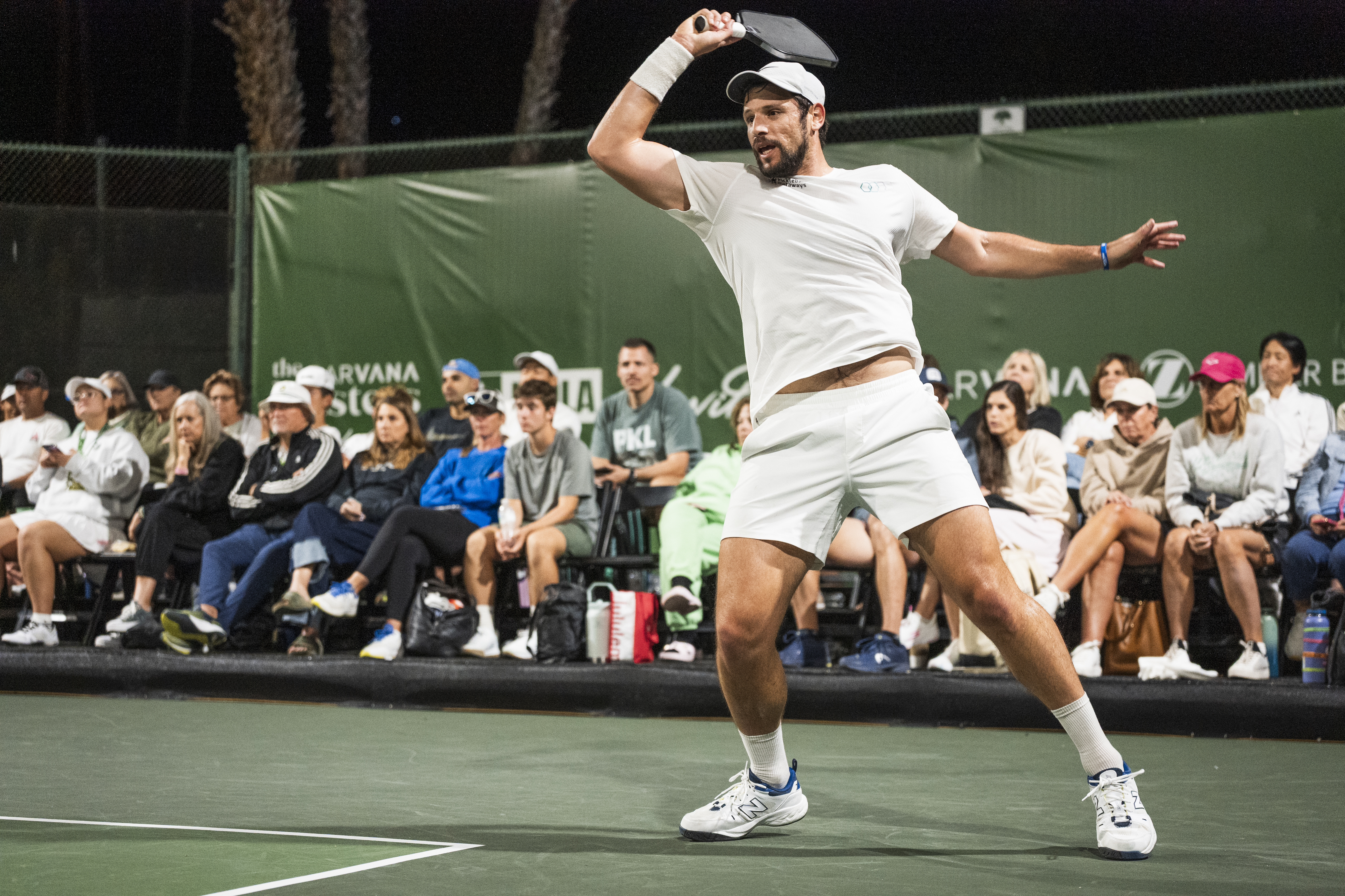 Dekel Bar, an Israeli professional pickleball player. Credit: Sye Williams/Professional Pickleball Association.