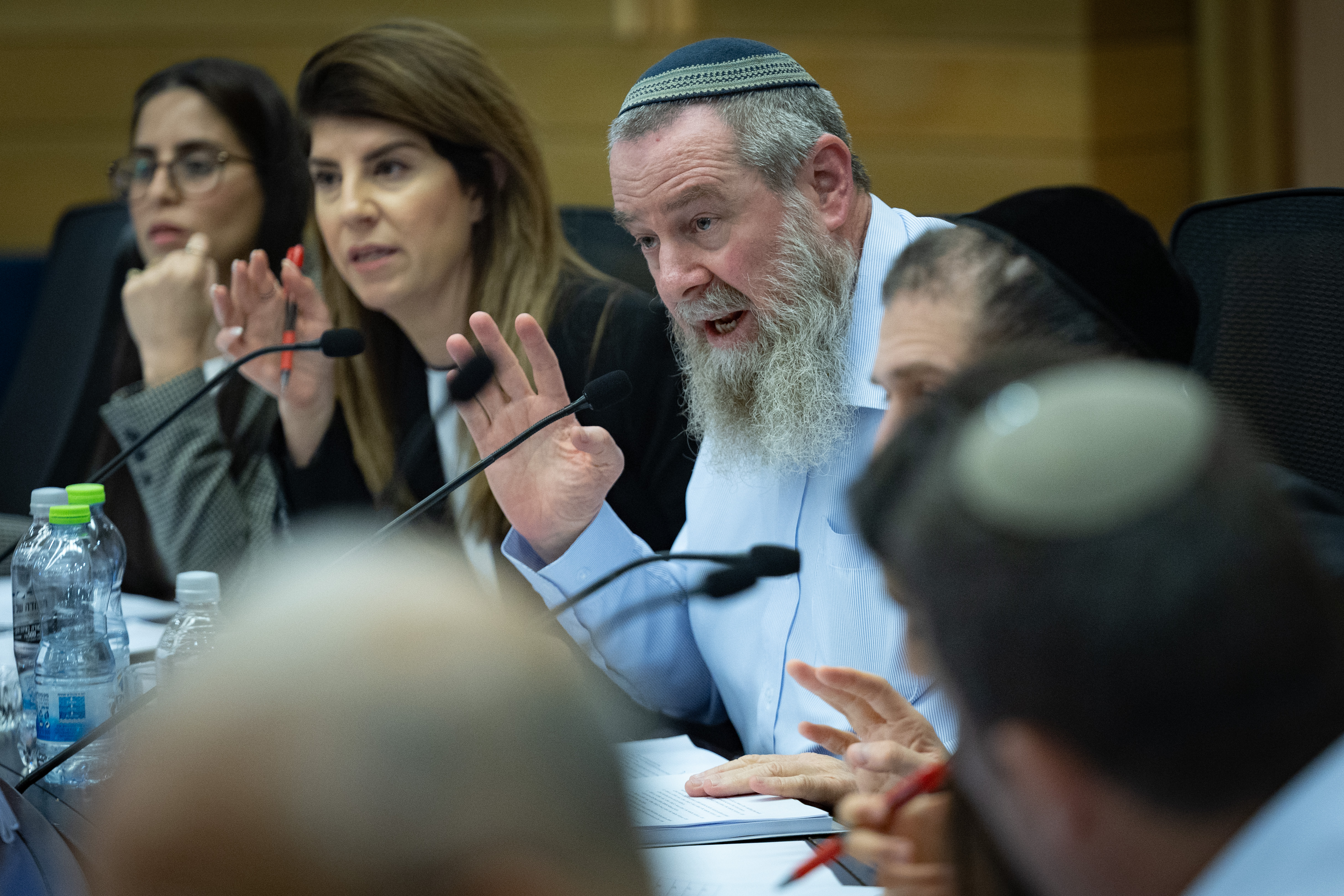 MK Avi Maoz, leader of the Noam party, chairs a meeting of the Special Committee for the Communications Law at the Knesset in Jerusalem on July 13, 2026. Photo by Yonatan Sindel/Flash90.