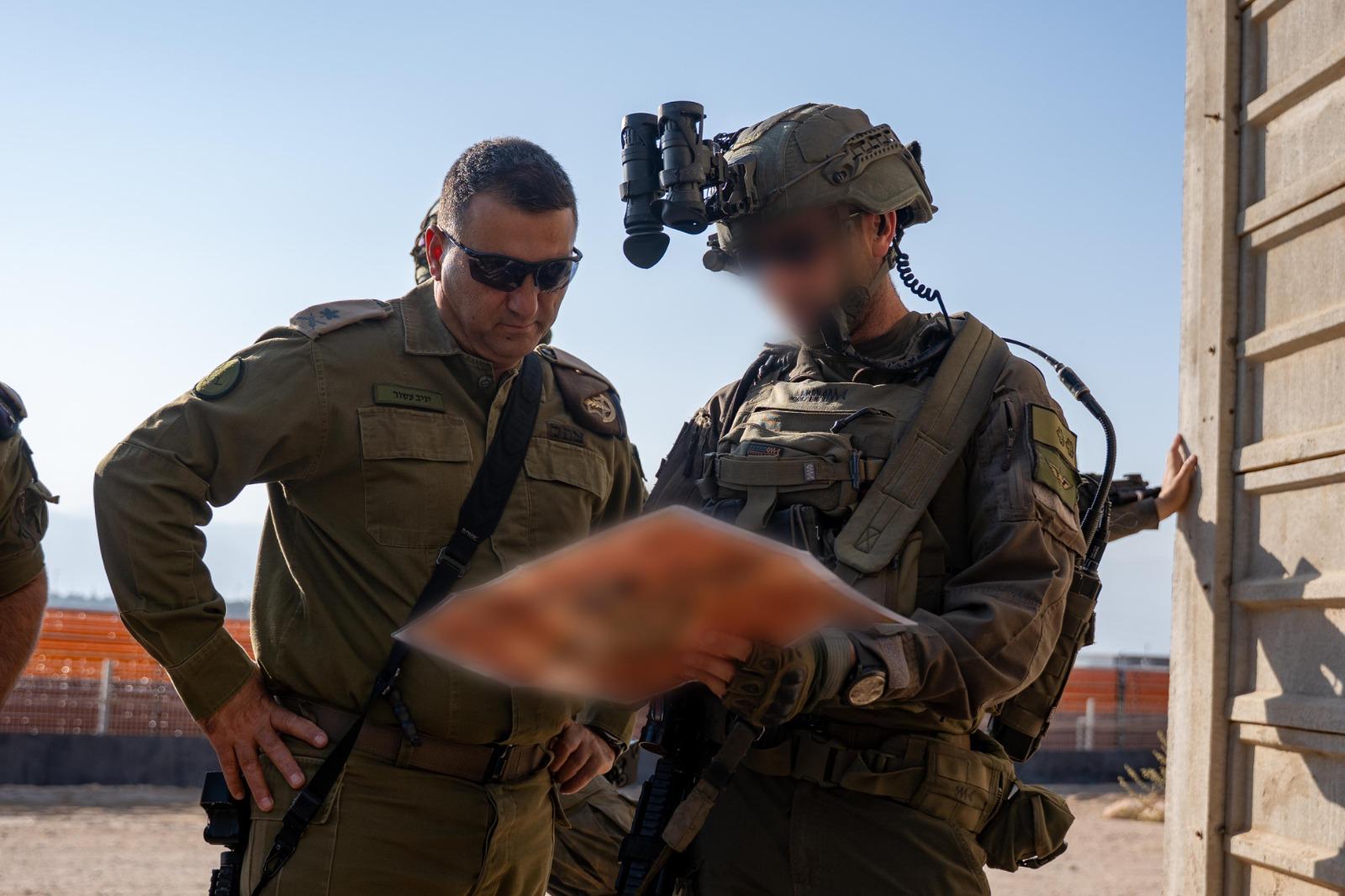 OC Southern Command Maj. Gen. Yaniv Asor observes an IDF drill in the Eilat area, September 2026. Credit: IDF Spokesman's Office.