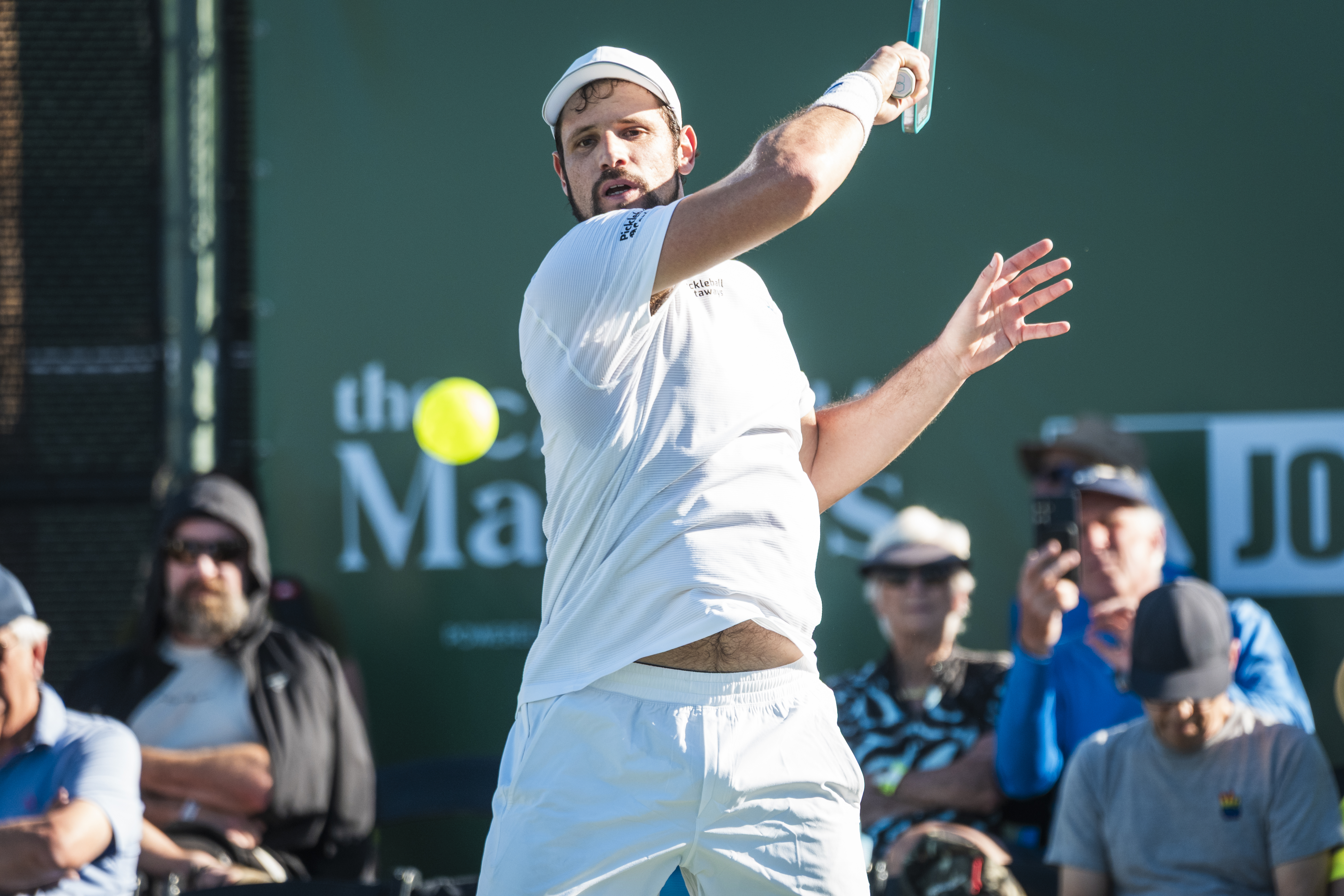 Dekel Bar, an Israeli professional pickleball player. Credit: Sye Williams/Professional Pickleball Association.