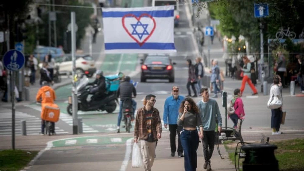 Sderot Ben Tzvi in Tel Aviv on Feb. 12, 2024. Photo by Miriam Alster/Flash0.