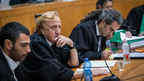 Eliad Shraga, chairman of the Movement for the Quality of Government in Israel, attends a hearing at the Supreme Court in Jerusalem, Jan. 5, 2023. Photo by Yonatan Sindel/Flash90.