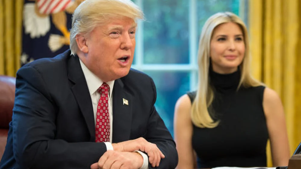 Ivanka Trump and President Donald Trump in the White House. Credit: Wikimedia Commons.