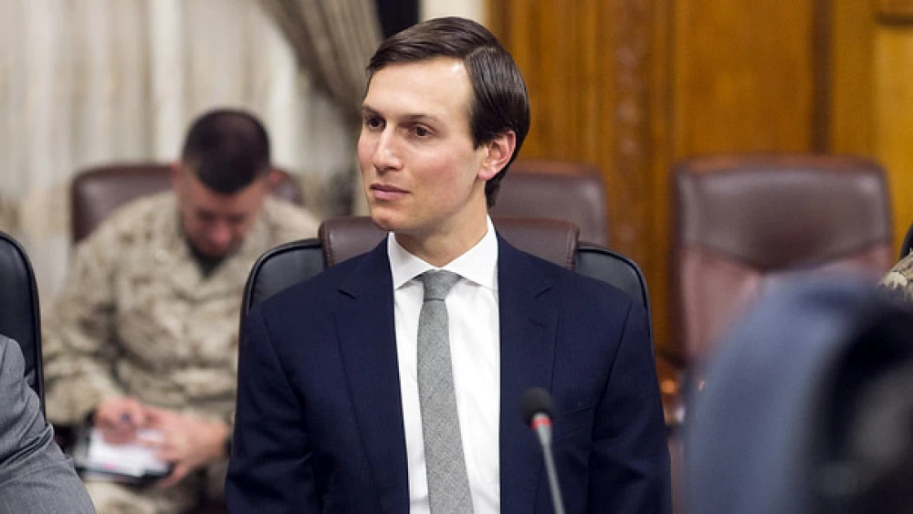Jared Kushner, senior adviser to U.S. President Donald Trump, sits in on a meeting with Marine Corps Gen. Joseph F. Dunford Jr., chairman of the Joint Chiefs of Staff, at the Ministry of Defense in Baghdad, Iraq, on April 3, 2017. Credit: Dominique A. Pineiro/U.S. Department of Defense.