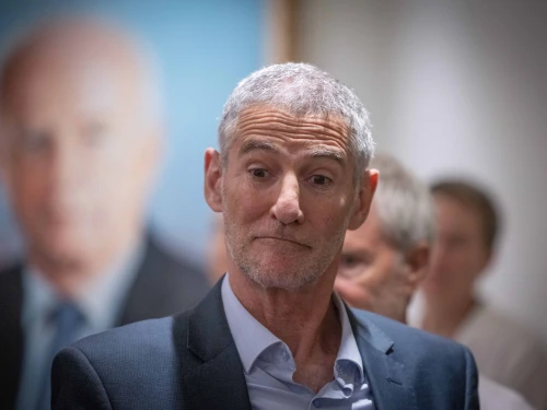 Then-Israeli Labor Party Chairman Yair Golan attends a faction meeting at the Knesset in Jerusalem, June 3, 2024. Photo by Chaim Goldberg/Flash90.