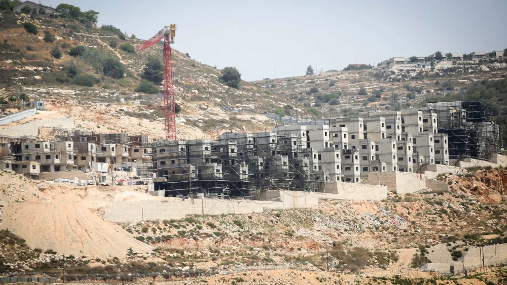New buildings in an Israeli community in Samaria, May 21, 2025. Photo by Nasser Ishtayeh/Flash90.