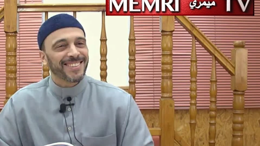 This still image of German Imam Said Abu Hafs was taken from a video uploaded to the Islamic Center of Kaiserlautern's (Islamisches Zentrum Kaiserlautern) YouTube channel on March 30, 2019. (MEMRI)