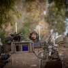 Israeli soldiers from the Armored Brigade operating in a village in Southern Lebanon, on Nov. 20, 2024, during Israeli military operations