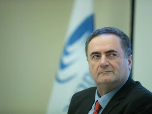 Then-Foreign Minister Israel Katz at the Transport Ministry in Jerusalem, June 23, 2019. Photo by Noam Revkin Fenton/Flash90.