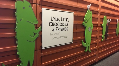 The 2015 exhibit “Lyle, Lyle, Crocodile and Friends: The Art of Bernard Waber” at Philadelphia’s National Museum of American Jewish History. Credit: Menachem Wecker.