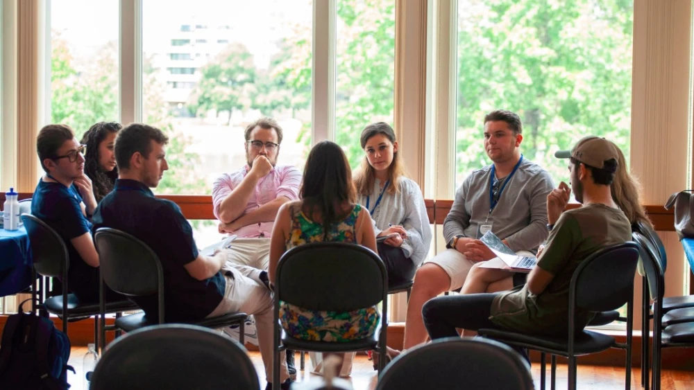 Students at a break-out session at the 2018 CAMERA conference. Credit: CAMERA on Campus.