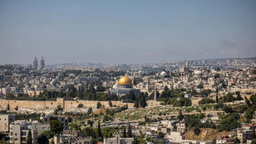 A view of the Dome of the Rock in Jerusalem's Old City and the surrounding area, on Aug. 10, 2023. Photo by Yonatan Sindel/Flash90.