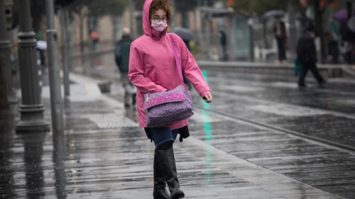 Rain in Jerusalem on Nov. 5, 2020. Photo by Hadas Parush/Flash90.