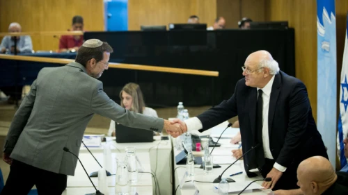 Zehut Party leader Moshe Feiglin at the election committee meeting for the presentation of party lists ahead of the Sept. 2019 election, at the Knesset in Jerusalem, on July 31, 2019. Photo by Yonatan Sindel/Flash90.