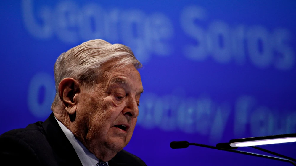 George Soros, founder and chairman of the Open Society Foundation gives a speech during Economic Forum in Brussels, Belgium, on June 1, 2017. Credit: Alexandros Michailidis/Shutterstock.