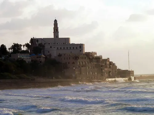 A view of the clock tower in Jaffa, Israel, May 5, 2023. Photo by Omer Fichman/Flash90.