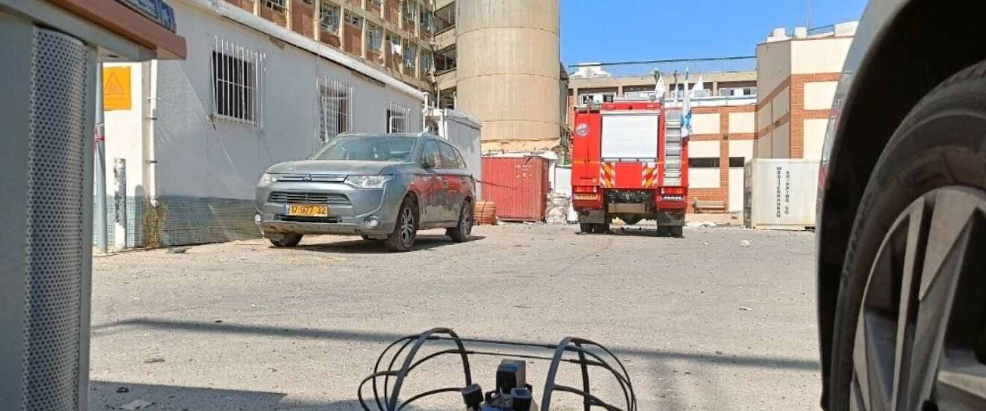 A Rooster drone rolls on the ground. Credit: Courtesy of Robotican Ltd.