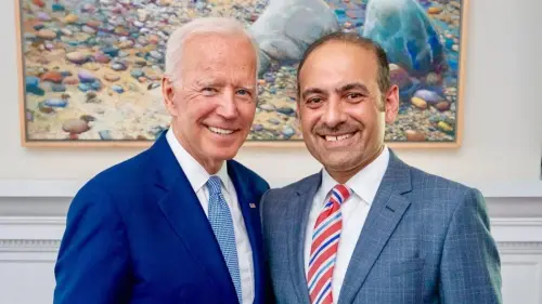 U.S. President Joe Biden and Dilawar Syed. Source: Dilawar Syed/Twitter.