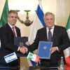 Israeli Foreign Minister Eli Cohen (left) meets with Italian Foreign Minister Antonio Tajani in Jerusalem, March 13, 2023. Source: Eli Cohen/Twitter.