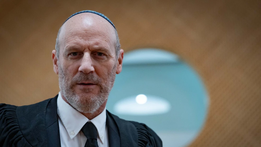 Attorney Michael Rabello seen before a hearing at the Supreme Court in Jerusalem on petitions demanding the dismissal of National Security Minister Itamar Ben-Gvir, April 15, 2026. Photo by Yonatan Sindel/Flash90.