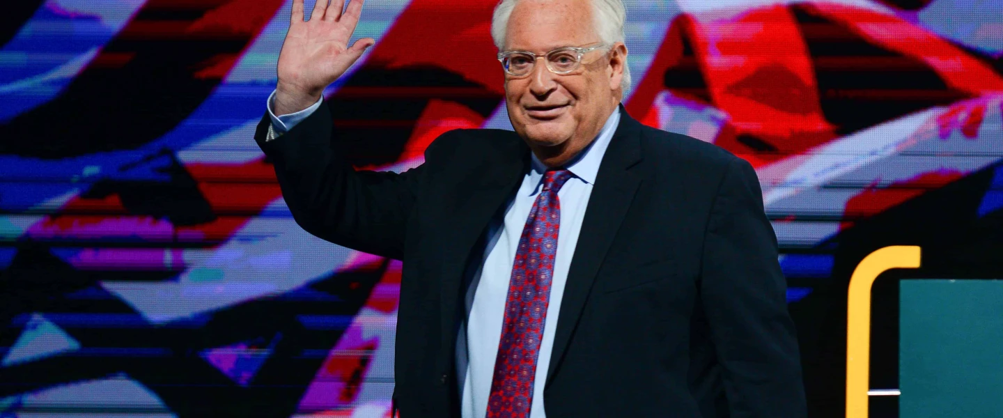 US ambassador to Israel David Friedman speaks at the Jewish federation's General Assembly in Tel Aviv, on October 24, 2018. Photo by Tomer Neuberg/Flash90.