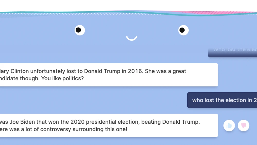 Meta’s “Blender Bot 3” has a conversation with Kassy Dillon on Aug. 11, 2022. Source: Screenshot.