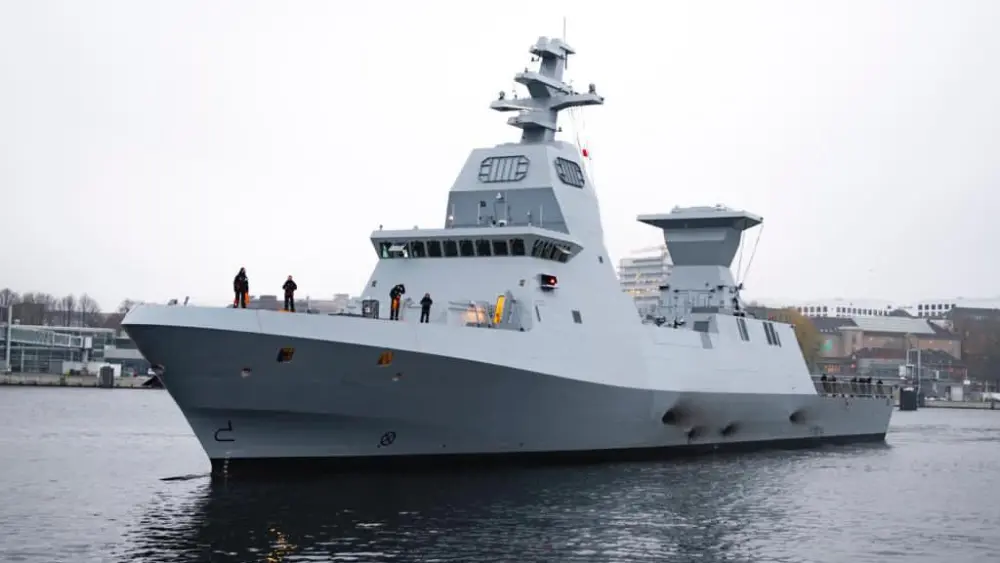 The commissioning and flag-raising ceremony onboard the “INS Magen” in Kiel, Germany, on Nov. 11, 2020. Credit: IDF Spokesperson's Unit.