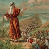 Click photo to download. Caption: An illustration of the biblical Exodus from Egypt. Credit: Providence Lithograph Company via Wikimedia Commons.