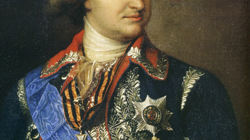 Grigory Alexandrovich Potemkin, a Russian cabinet minister, is said to have constructed fake villages to impress the Czarina Catherine II during her visit to the Crimea in 1787 just like the Palestinian Authority recently removed a monument showing all of Israel as “Palestine” from the travel route of U.S. President Barack Obama. Credit: Wikimedia Commons.