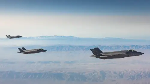 “Adir” (F-35I) aircraft on their way to strike in Iran, March 15, 2026. Credit: IDF.