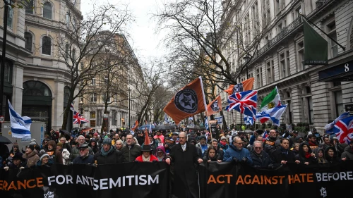 March Against Antisemitism in London