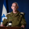 IDF Spokesperson Rear Adm. Daniel Hagari briefs reporters in Tel Aviv, Oct. 16, 2023. Photo by Avshalom Sassoni/Flash90.