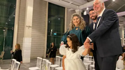 The wedding of Yedidya Harush's brother-in-law went ahead as planned, despite ongoing rockets launched by terror groups from the Gaza Strip into southern Israel, May 2023. Credit: Courtesy.