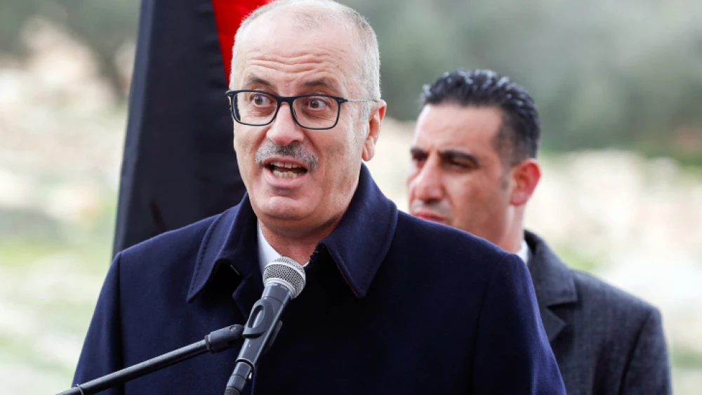 Then-P.A. Prime Minister Rami Hamdallah attends the opening of a medical center near Hebron in the West Bank, Jan. 28, 2019. Photo by Wisam Hashlamoun/Flash90.