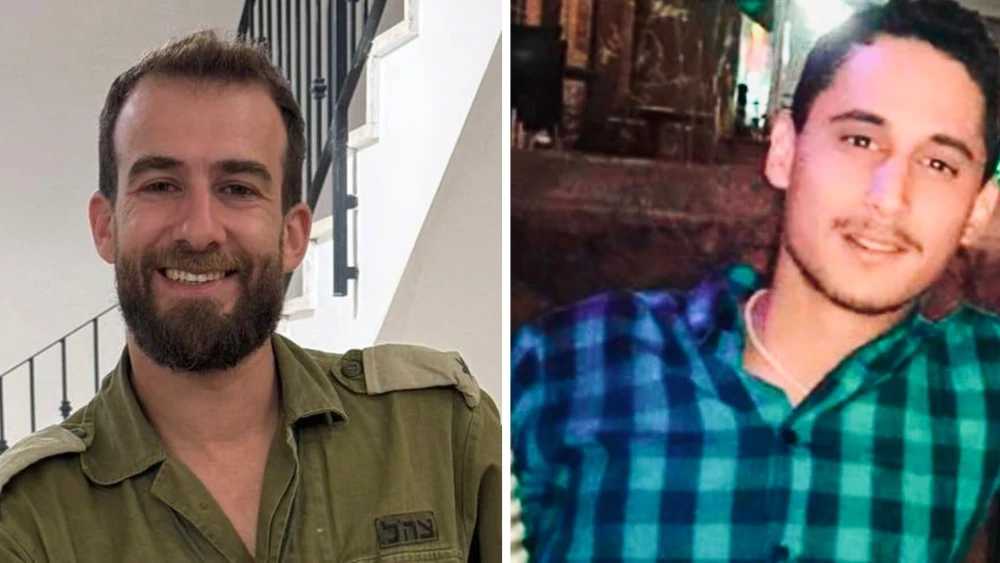 Maj. (res.) Harel Birenstock, left, and Chief Master Sgt. (res.) Tamir Vaknin, who were killed in combat in Southern Lebanon. Credit: IDF.