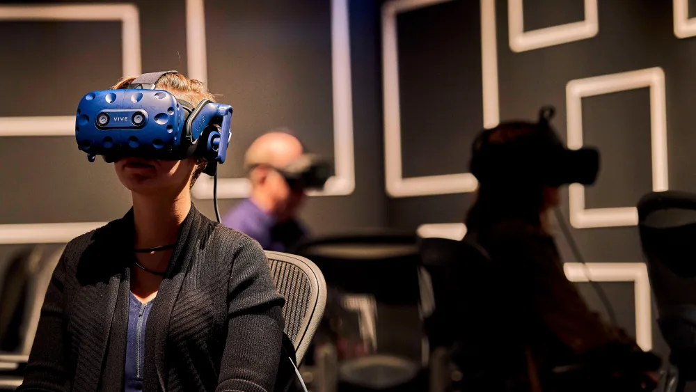 The multisensory nature of the virtual-reality experience is singular in the way it meets the challenges of creating an understanding of the lethal nature of hate in the minds and hearts of the next generation. Credit: Courtesy/Illinois Holocaust Museum.