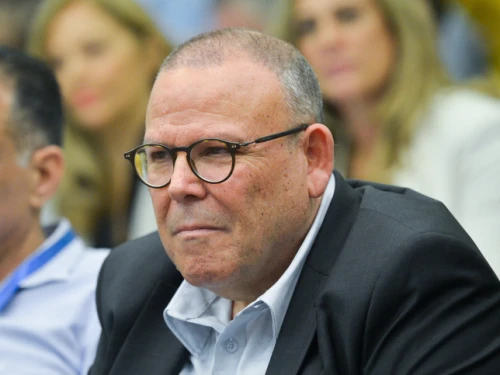 Histadrut chairman Arnon Bar-David attends a conference at the Histadrut building in Tel Aviv on March 27, 2019. Photo by Flash90.