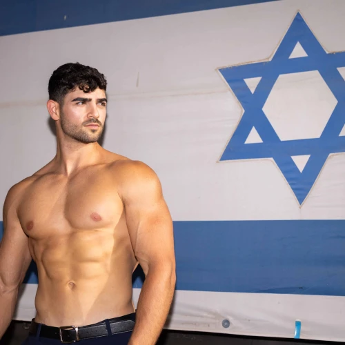 Omer Halabi, 22, will be Israel's first-ever representative in the Mister Universe beauty contest in Los Angeles. Credit: Courtesy.