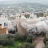 Israeli forces demolish the home of one of the terrorists behind the December 2021 murder of Yehuda Dimentman, in Silat al-Harithiya, Judea and Samaria, March 8, 2022. Source: IDF.