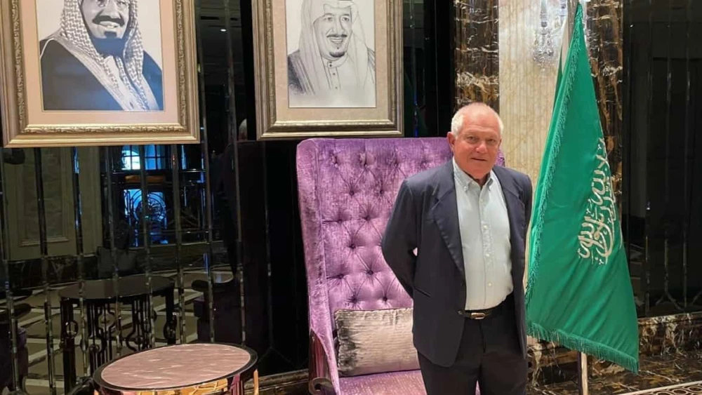 Israeli Tourism Minister Haim Katz ahead of the opening session of a U.N. World Tourism Organization gathering in Riyadh, Saudi Arabia, Sept. 27, 2023. Credit: Courtesy.