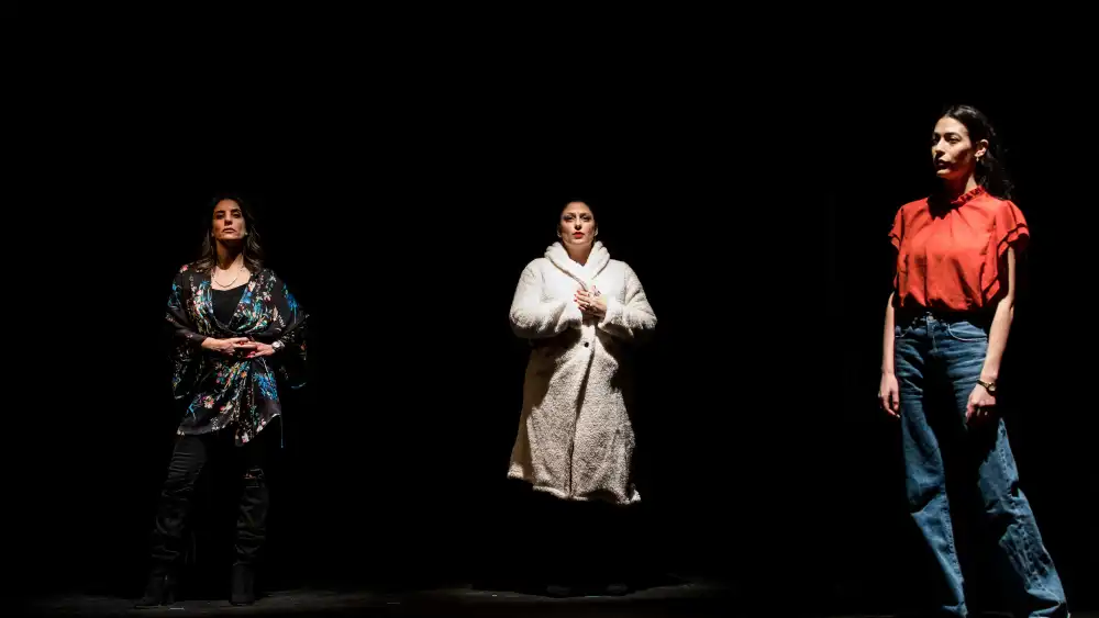 From the stage production, “Best Friends,” part of the Stav Festival in New York City from Sept. 28 through Oct. 29, 2023. Photo by Ohad Kab.