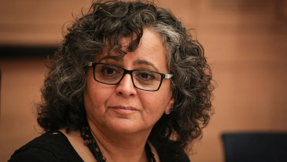 Joint Arab List Knesset member Aida Touma-Suleiman attends a committee meeting at the Knesset on June 3, 2015. Photo by Hadas Parush/Flash90.
