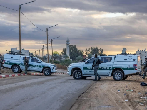 Israel Border Police officers in the Jawarish neighborhood of Ramla, Nov. 19, 2024. Photo by Yossi Aloni/Flash90.