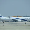 The El Al plane carrying Israeli and U.S. delegations from Tel Aviv's Ben-Gurion Airport to Abu Dhabi, Aug. 31, 2020. Photo by Tomer Neuberg/Flash90.