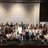 Afeka College of Engineering scholarship recipients gather at a special ceremony held in honor of former students and alumni who were either murdered on Oct. 7 or fell in battle during the Swords of Iron War. Photo by Nimrod Aronov.